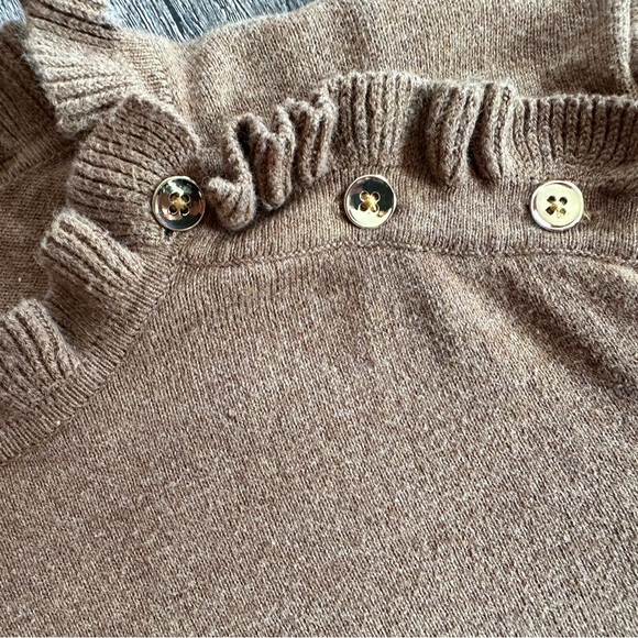 J. Crew camel colored Sweater with Button Detail - Picture 3 of 7